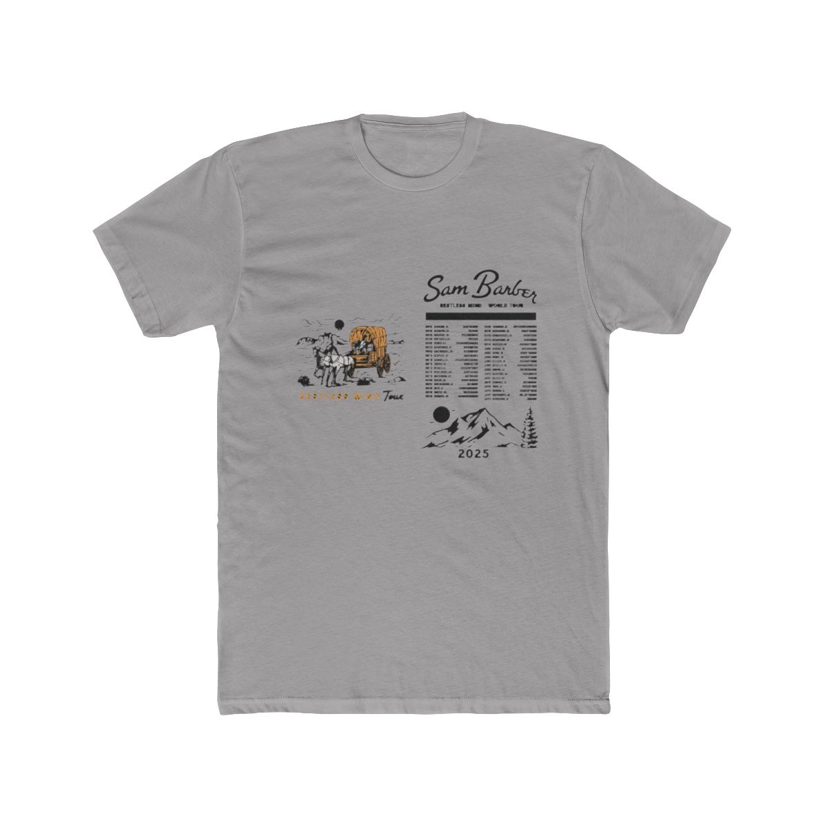 Sam Barber Restless Mind 2025 Tour Merch Sleeveless T-Shirts Women Men Streetwear Tee - Official t-shirts merchandise