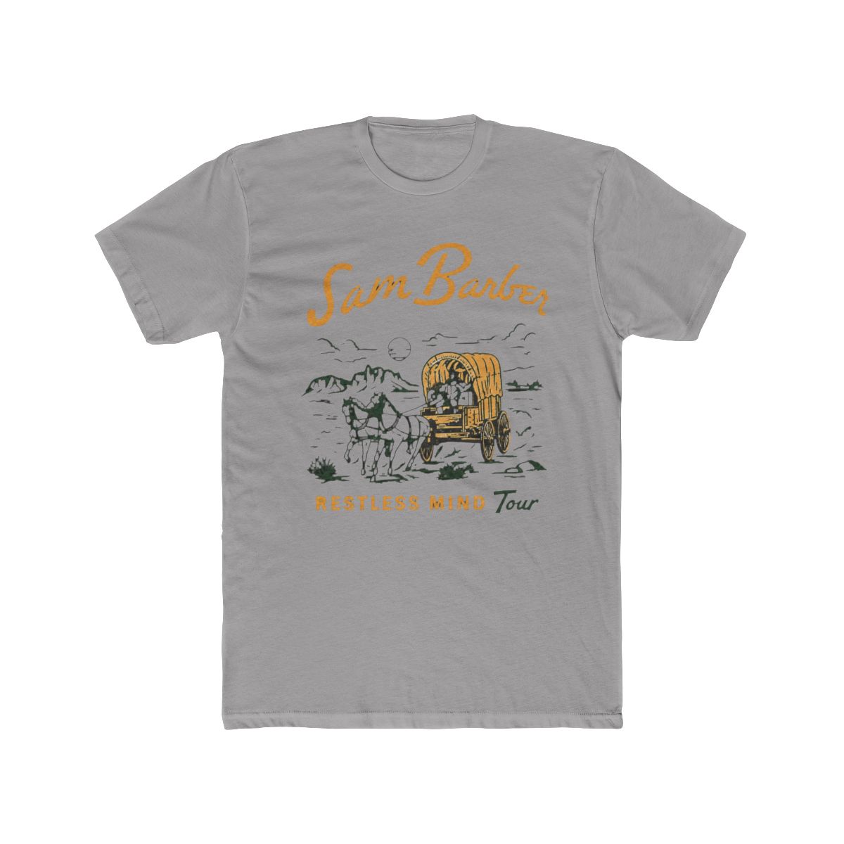 Sam Barber Restless Mind Tour Washed T Shirt Short Sleeve Cotton Tee Women Men Streetwear Tops - Official t-shirts merchandise