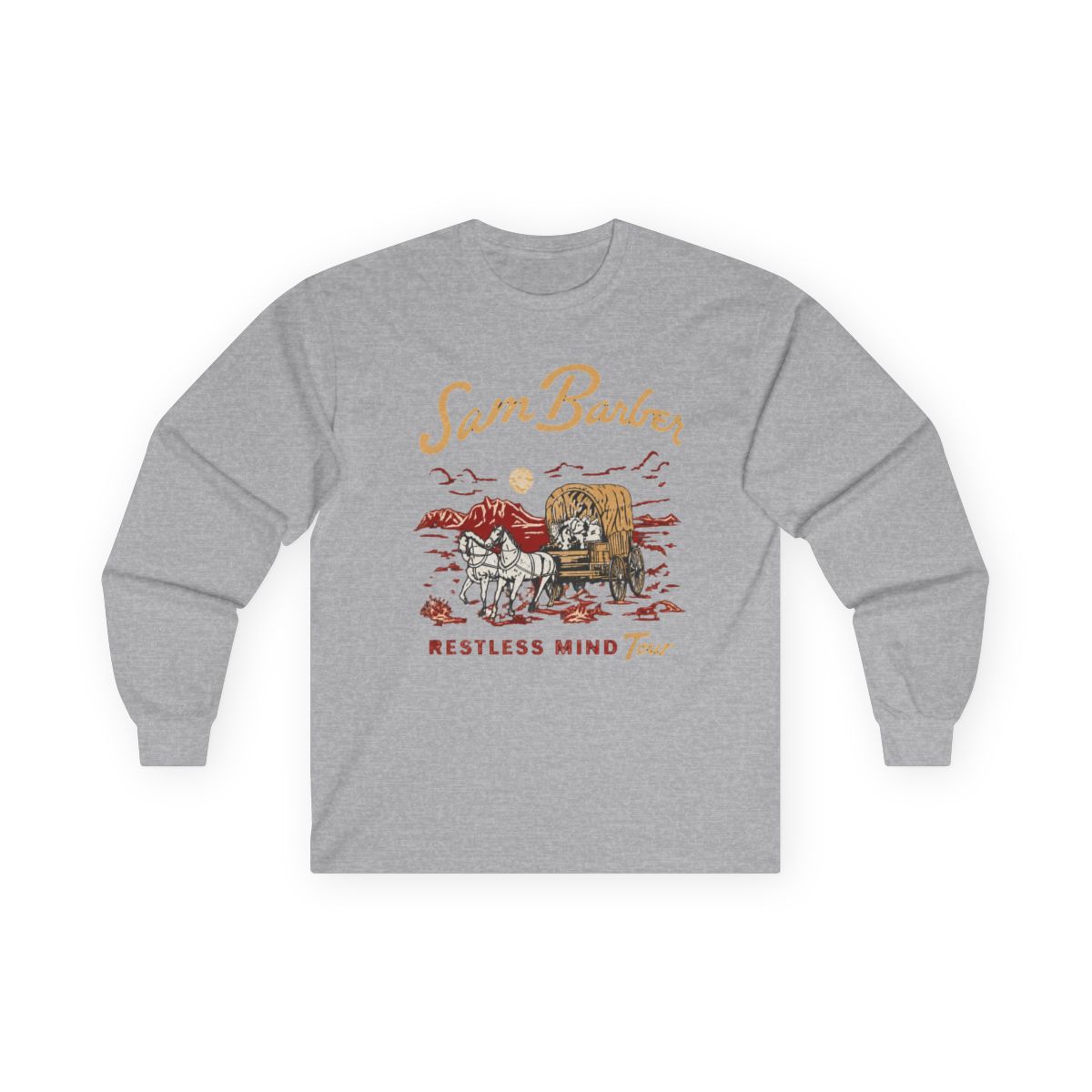 Sam Barber Restless Mind Tour Long Sleeve Long Sleeve Streetwear Women Men Hooded Fashion Clothes - Official long-sleeves merchandise