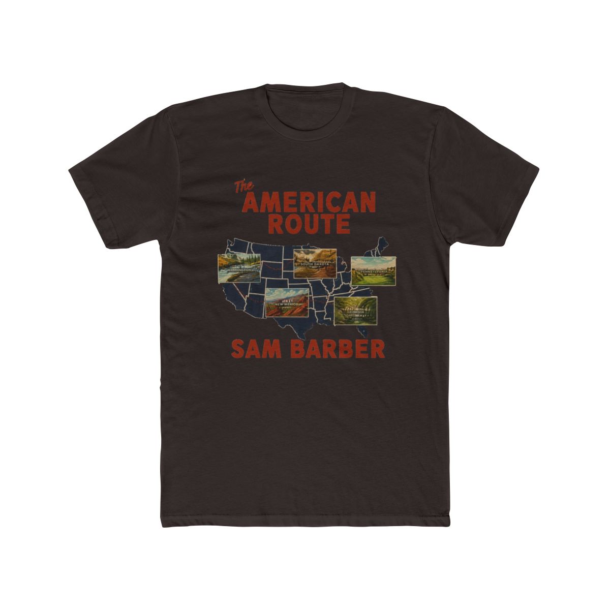 Sam Barber The American Route 2026 Tour T Shirt - alternate angle 2, merchandise