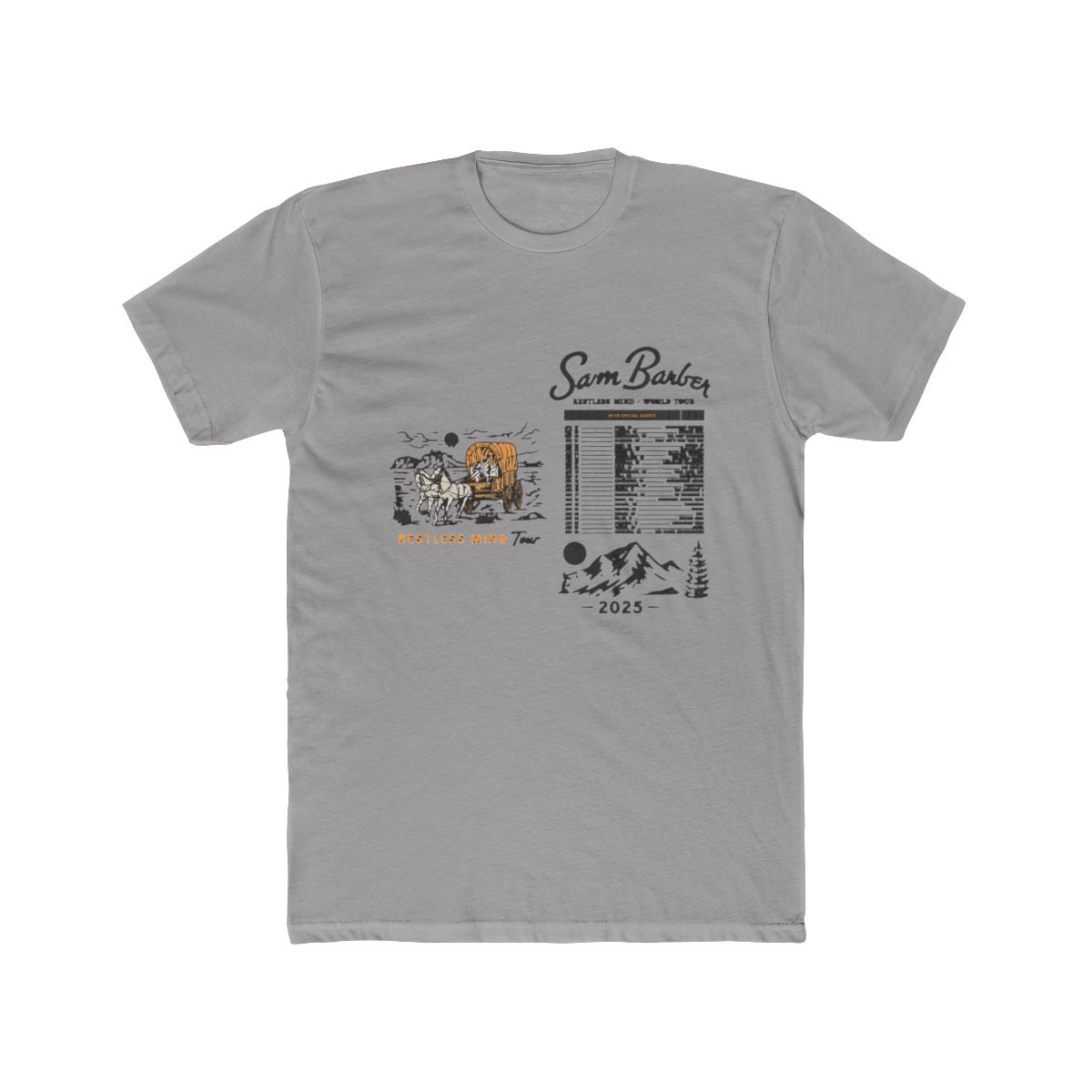 Sam Barber Restless Mind 2025 Tour Merch Sleeveless T-Shirts Women Men Streetwear Tee