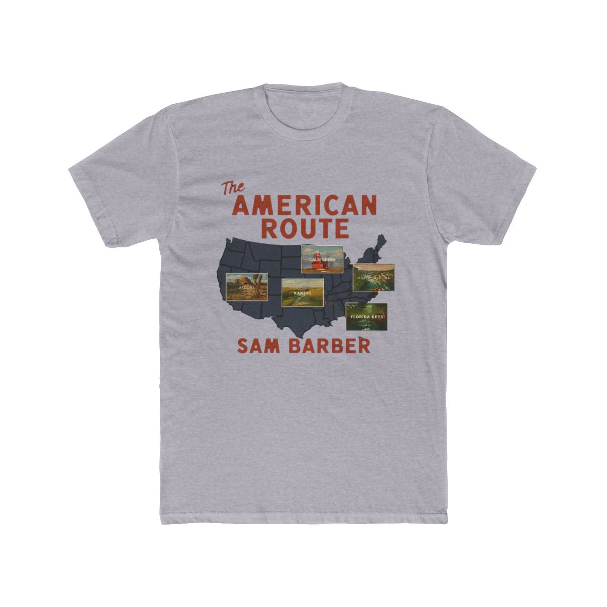Sam Barber 2026 US Tour Pattern T Shirt Sam Barber Merch Cosplay Fashion Round Neck Co