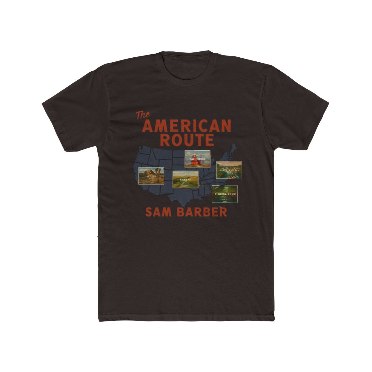 Sam Barber 2026 US Tour Pattern T Shirt Sam Barber Merch Cosplay Fashion Round Neck Co - alternate angle 2, merchandise
