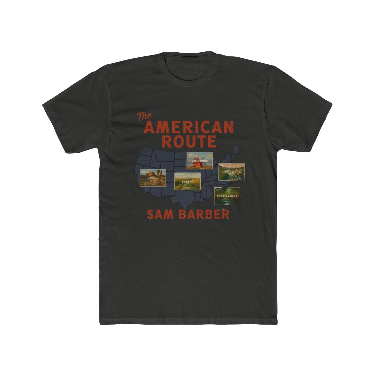 Sam Barber 2026 US Tour Pattern T Shirt Sam Barber Merch Cosplay Fashion Round Neck Co - alternate angle 5, merchandise