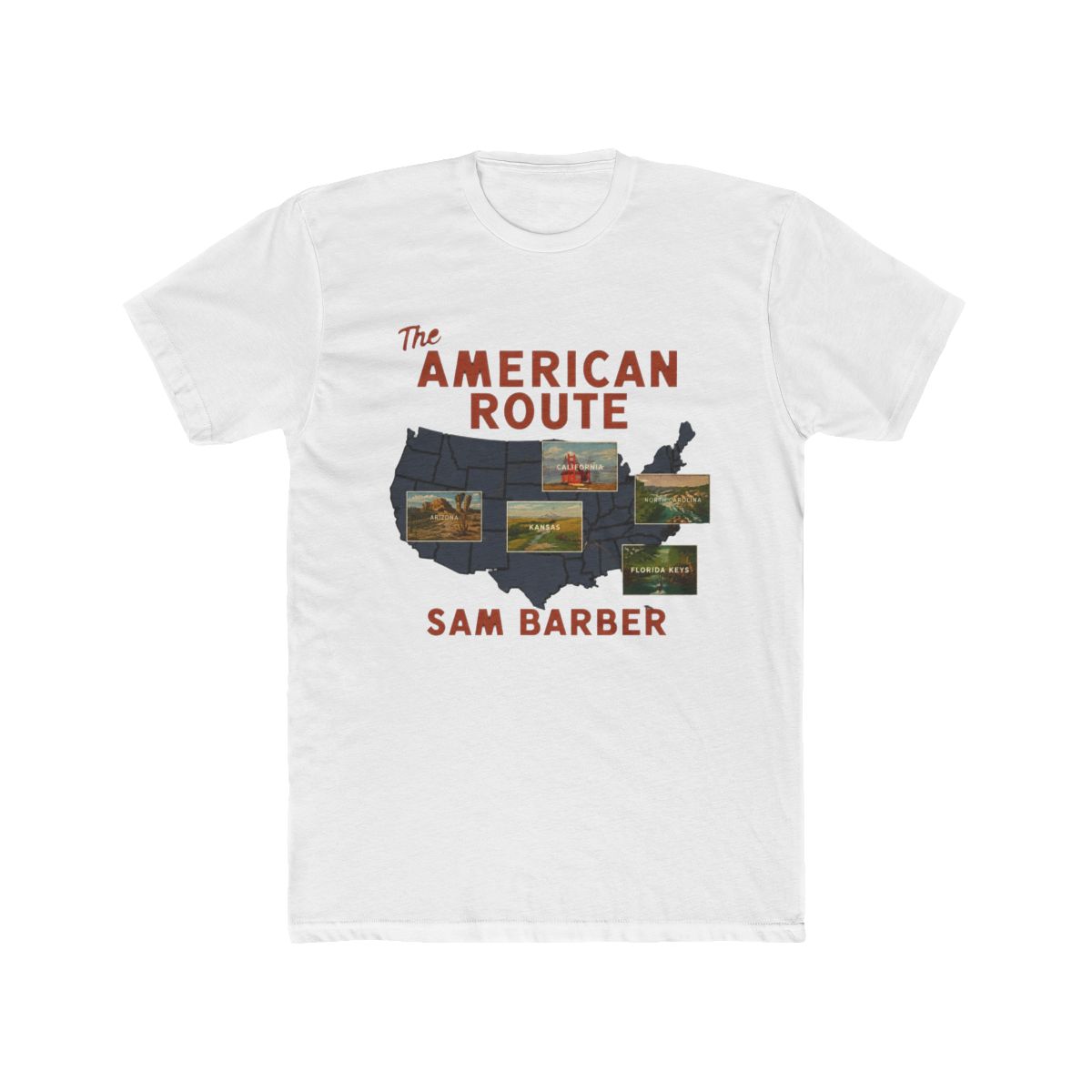 Sam Barber 2026 US Tour Pattern T Shirt Sam Barber Merch Cosplay Fashion Round Neck Co
