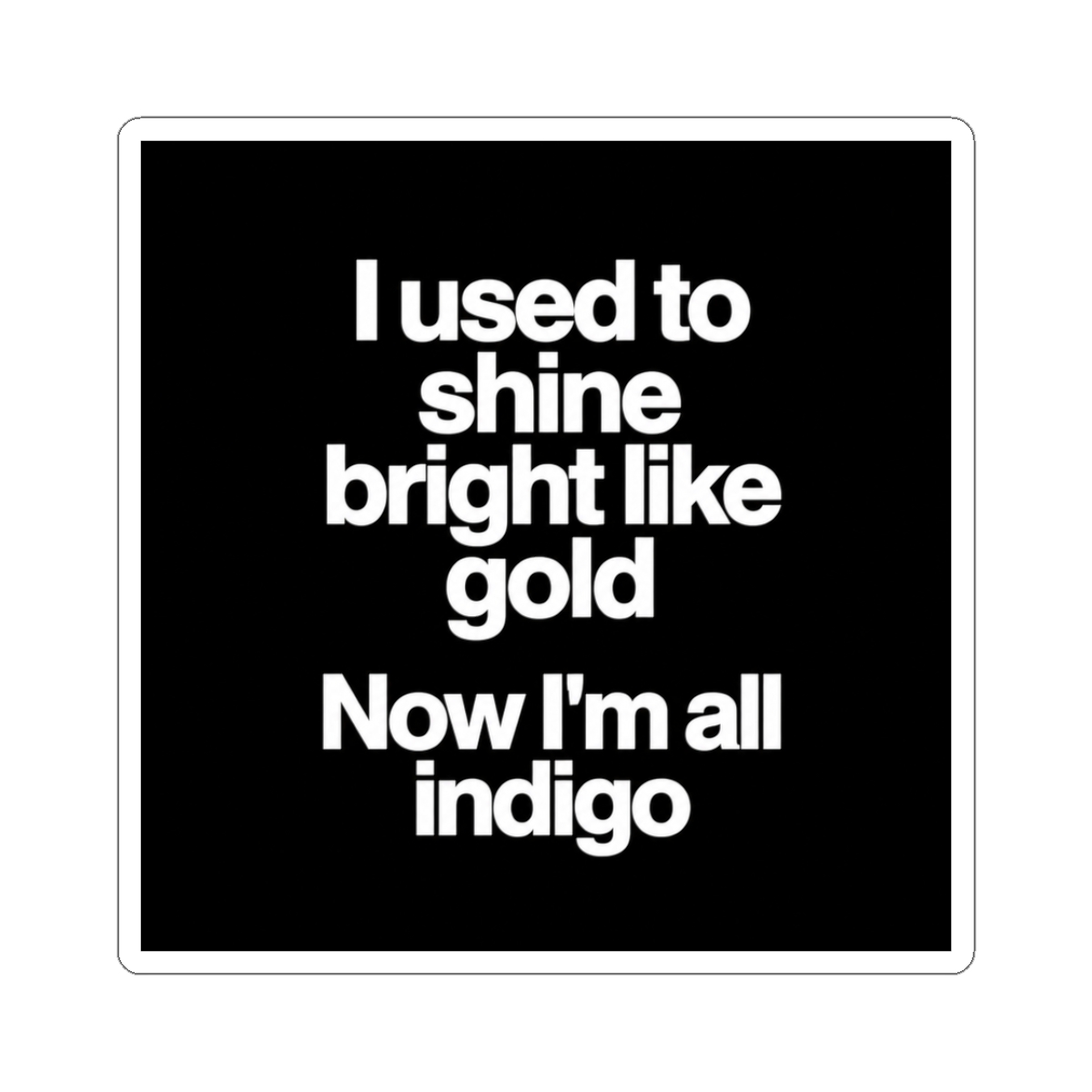 Indigo Lyrics Print Sam Barber - Official Creator merchandise