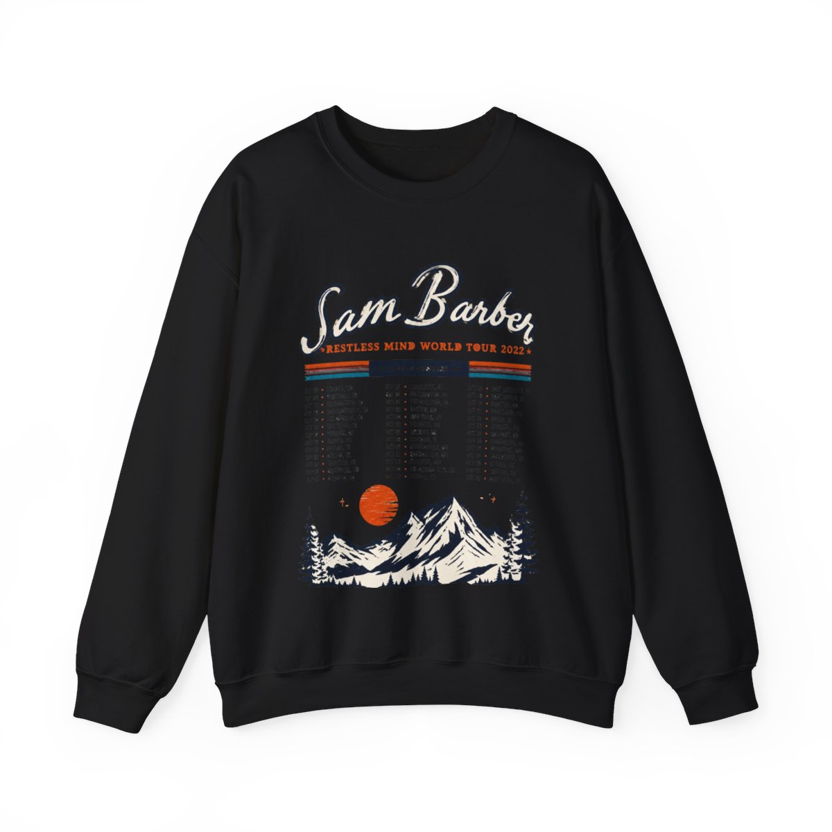 Sam Barber Restless Mind 2025 North America Tour Long Sleeve Streetwear Women Men Hooded Sweatshirt