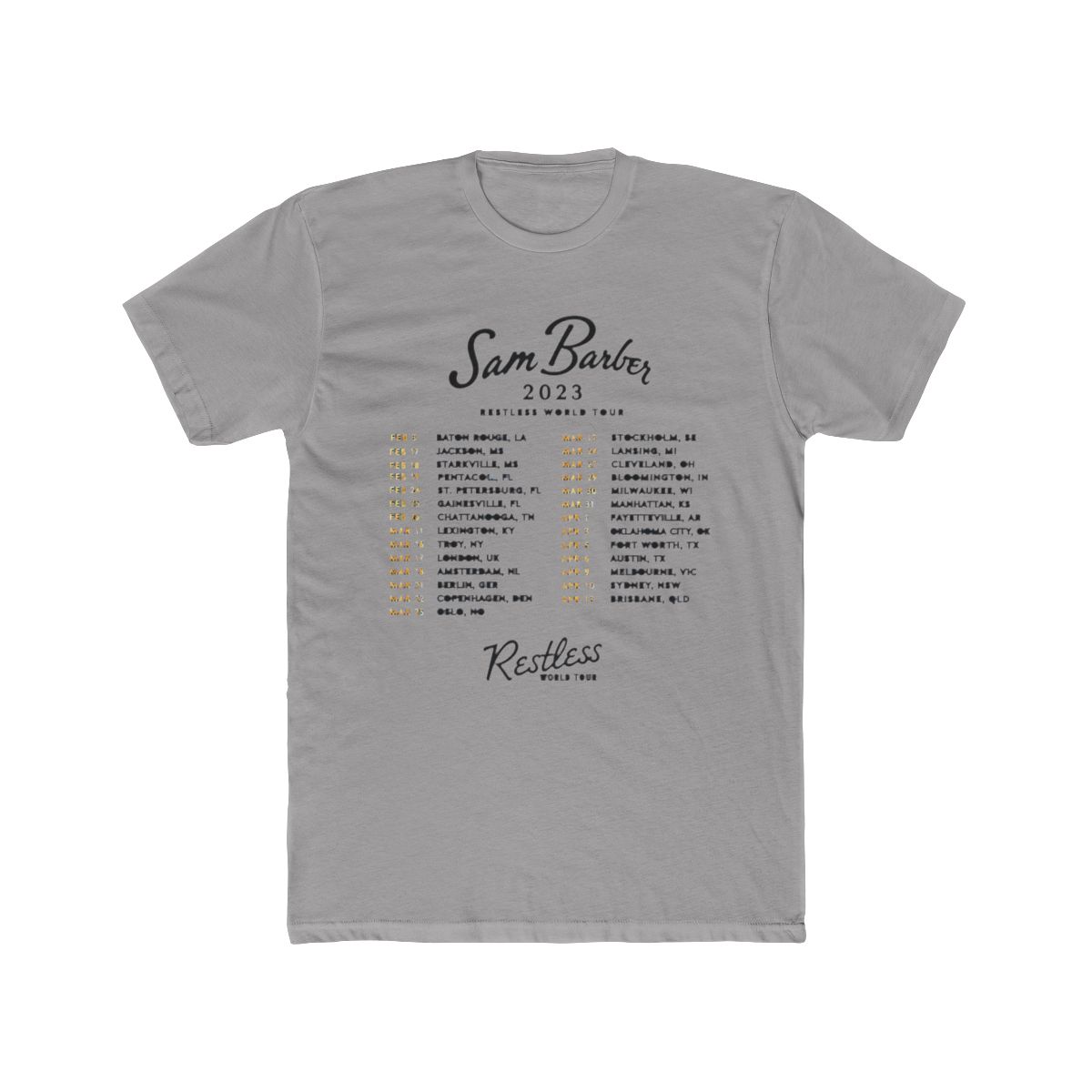 Sam Barber Merch T Shirt Fashion Casual Trend Print Summer Round Neck Short Sleeve T Shirt - Official t-shirts merchandise
