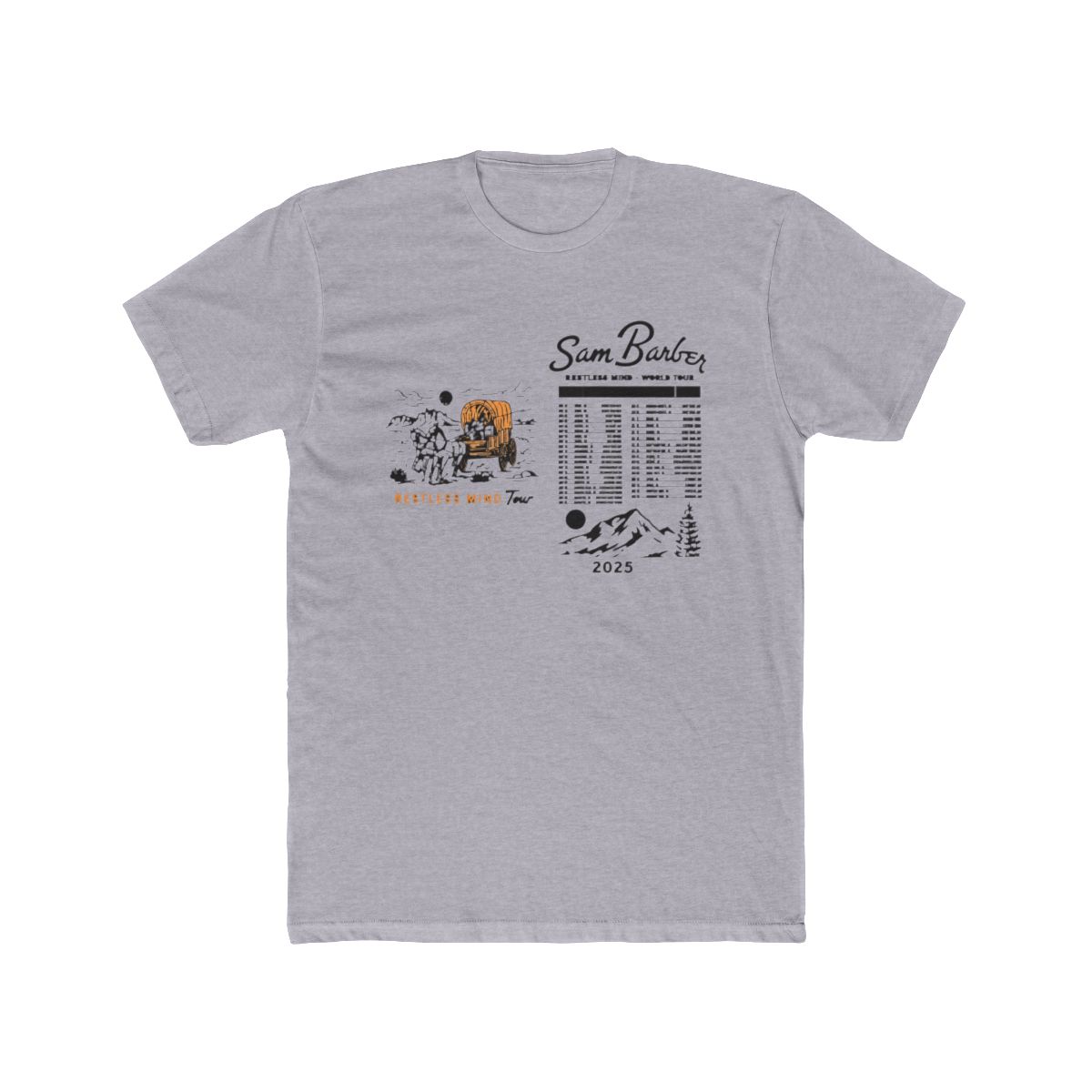 Sam Barber Restless Mind 2025 Tour Merch Sleeveless T-Shirts Women Men Streetwear Tee