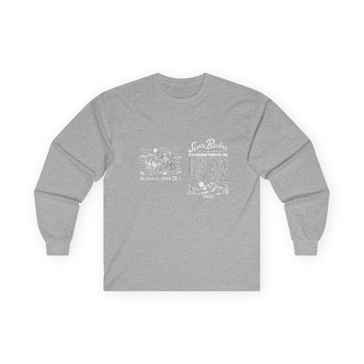 Sam Barber Restless Mind 2025 Tour Long Sleeve Streetwear Women Men Hooded - Official long-sleeves merchandise