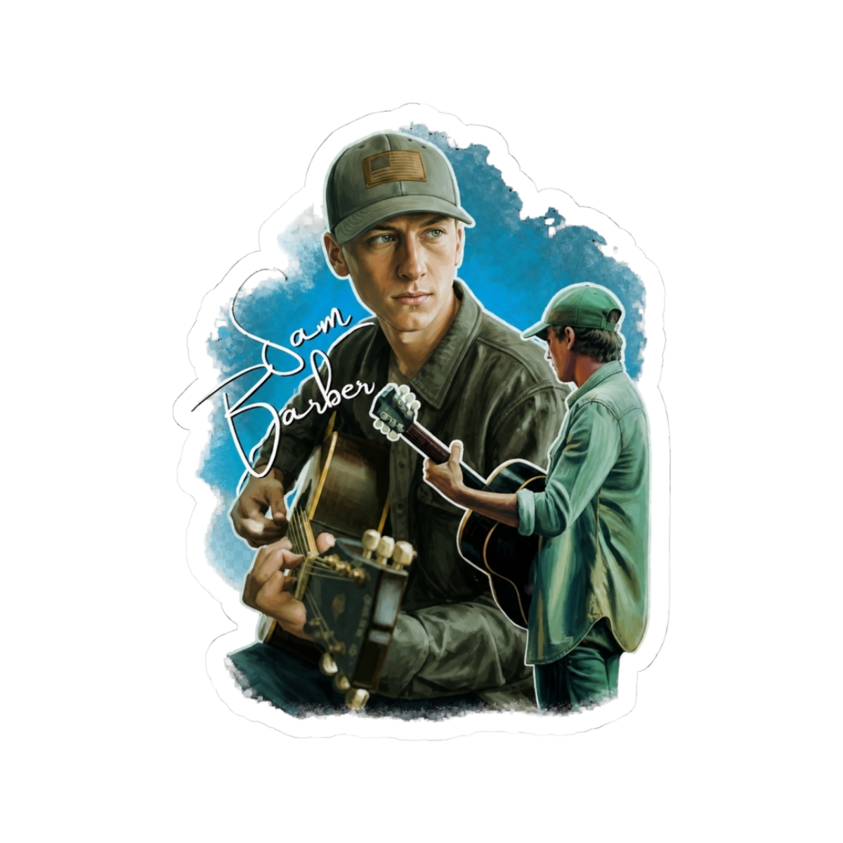 Sam Barber Painted Effect Sticker and Sticker - Official stickers merchandise
