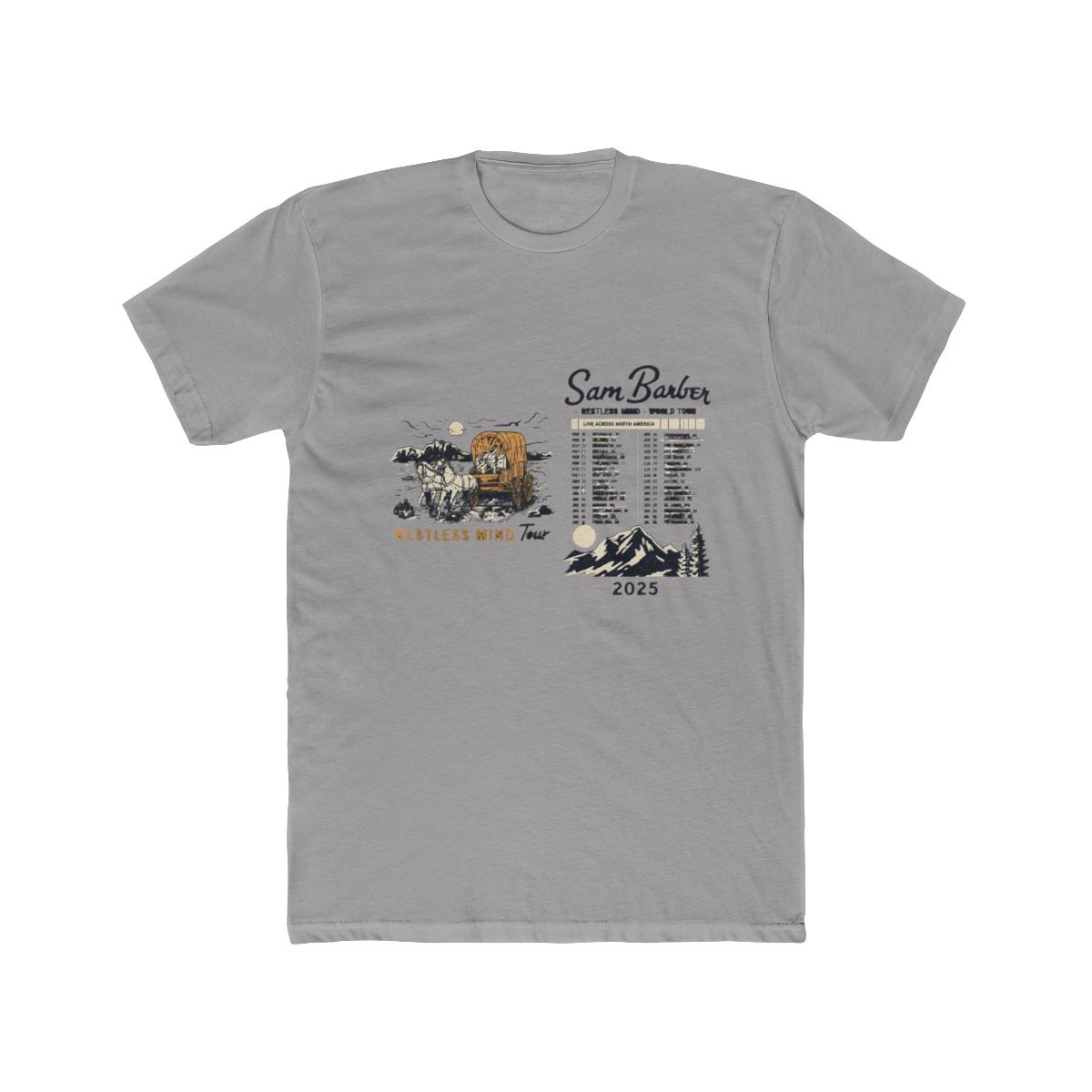 Sam Barber Restless Mind 2025 Tour Merch Sleeveless T-Shirts Women Men Streetwear Tee