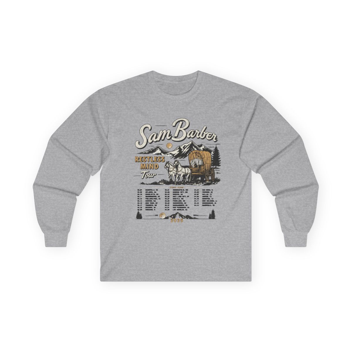 Sam Barber Restless Mind 2025 Tour Long Sleeve Streetwear Women Men Hooded